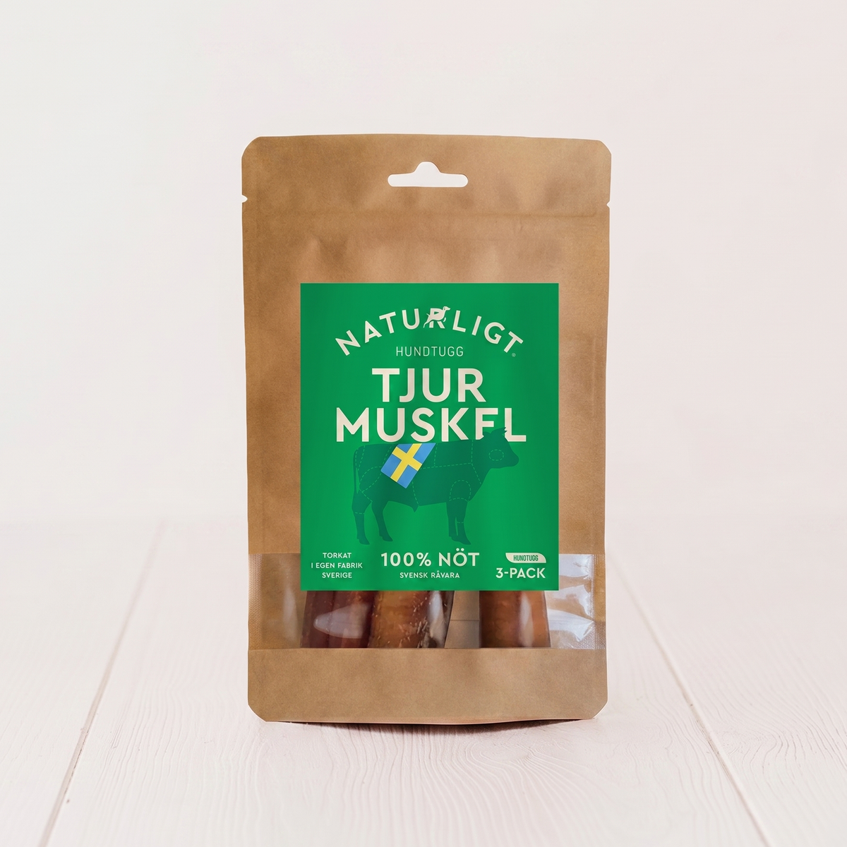 Naturligt® - Tyremuskel 3-pak