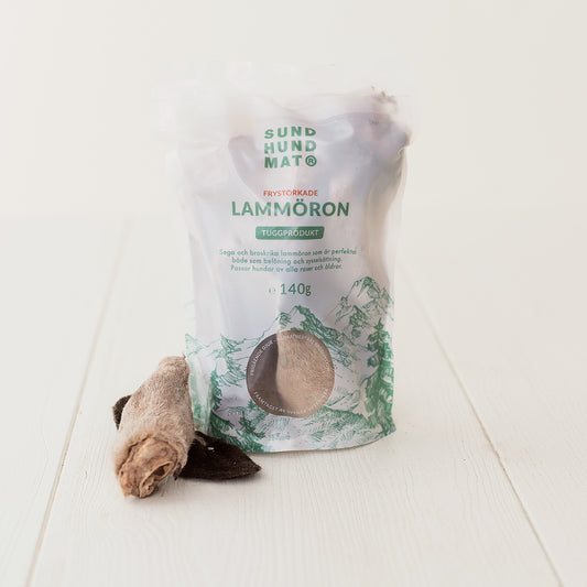 Sund Hundmat - Frysetørrede lammeører 140g